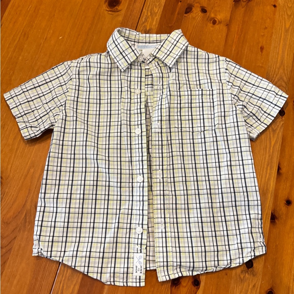 Janie and Jack plaid 2T